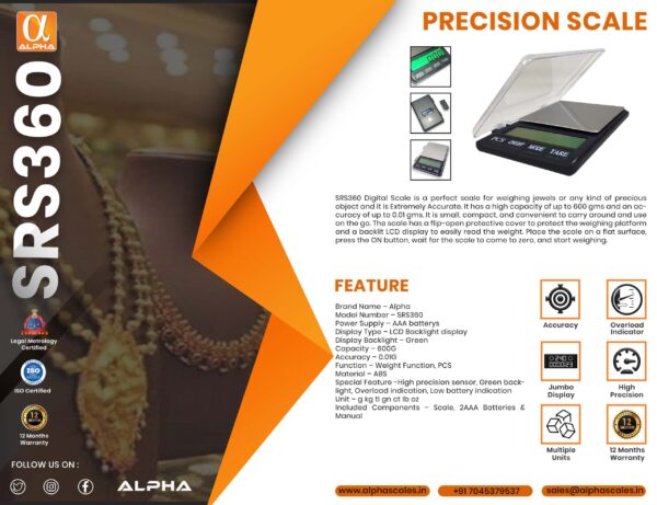 SRS360 PRECISION SCALE - Image 10