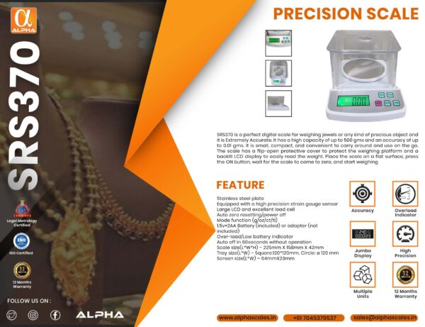 SRS370 PRECISION SCALE - Image 12