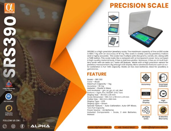 SRS390 PRECISION SCALE - Image 10