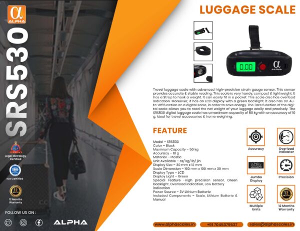 SRS530 LUGGAGE SCALE - Image 6