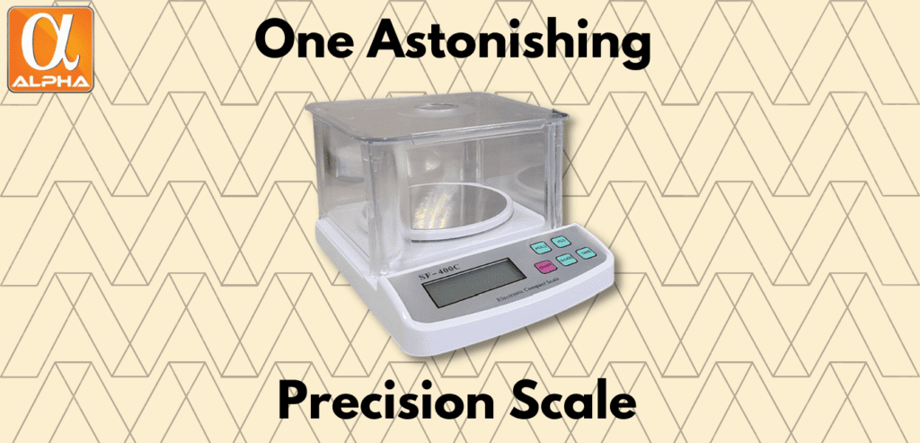 one astonishing precision scale