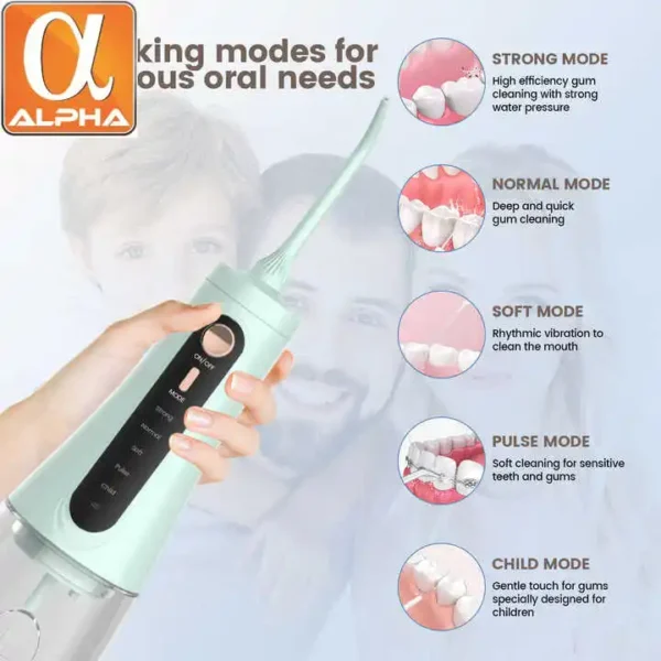 5 Working Models Ultrasonic Electric Oral Cleaning Teeth Washing Machine Water Flosser Dental Flusher - Image 4