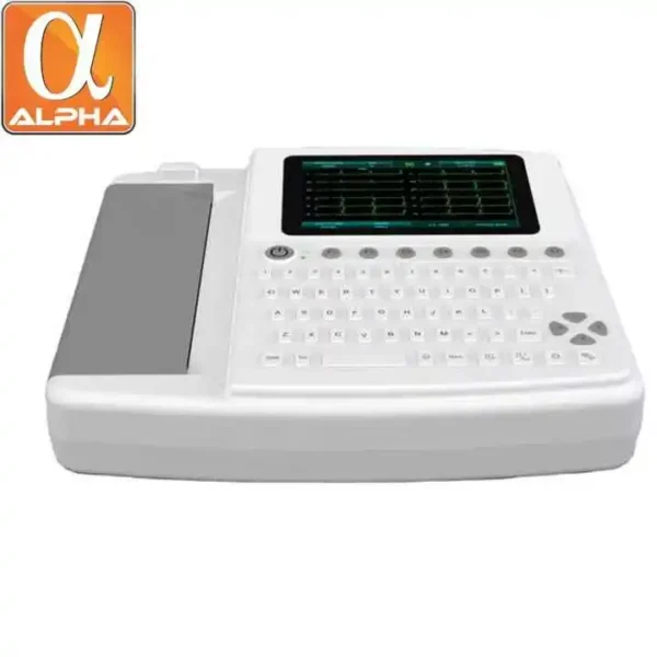 7 Inch Digital AI ECG1201 Automatic Electrocardiograph Handheld for Hospitals Clinics 7 Inch Touch Screen Electricity Powered