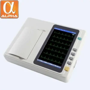 7 Inch Touch Screen AI ECG601 Portable Digital Electrocardiograph with Automatic Measurement Electricity Powered