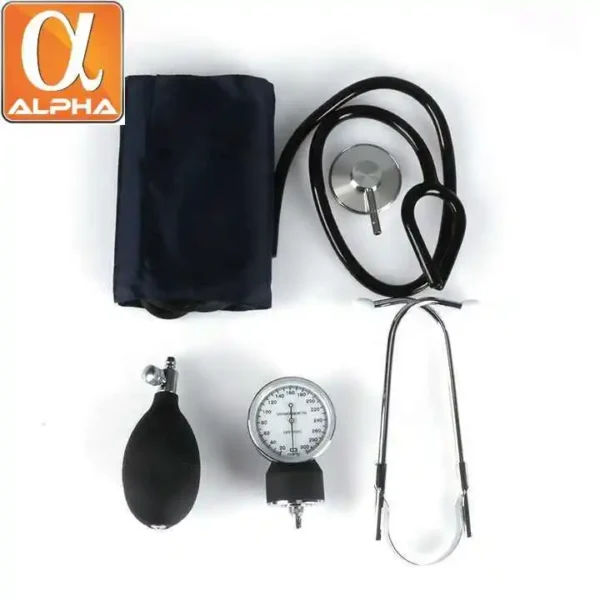 Aneroid Sphygmomanometer Set with Steothscope High Accuracy Tensiometer - Image 2