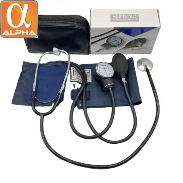 Aneroid Sphygmomanometer With Stethoscope Set Aneroid Blood Pressure Monitor High Accuracy Tensiometer