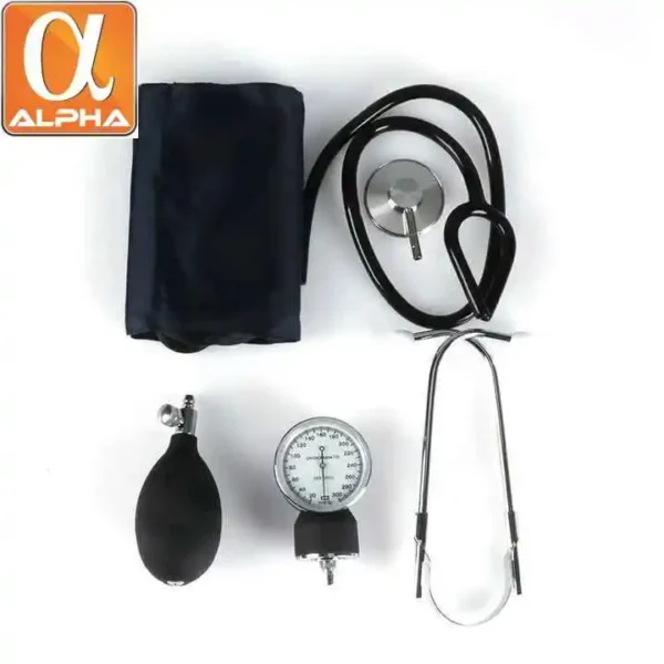 Aneroid Sphygmomanometer With Stethoscope Set Aneroid Blood Pressure Monitor High Accuracy Tensiometer - Image 3