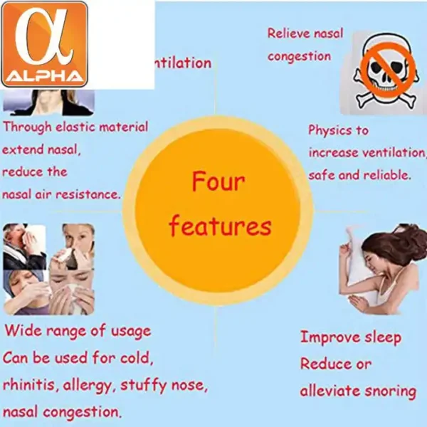 Better Breathe Nasal Strips | CE Certificated Anti Snoring Solution for Adults, Nose Decongestion Plaster for Healthy Breathing - Image 6