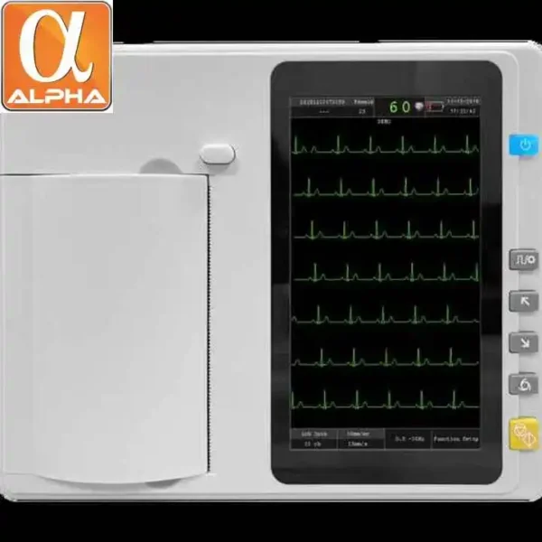 CE Certification High Quality Automatic Color Touch Screen 7 Inch Hign Resolution 12 Leads ECG Machine - Image 2