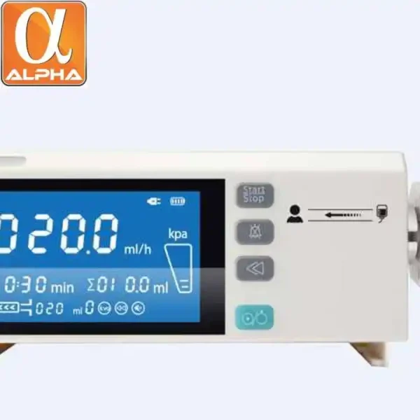 CE Certified Portable 4.3 Inch Touch Screen Automatic Syringe Infusion Pump Equipment Electric Power Source - Image 4