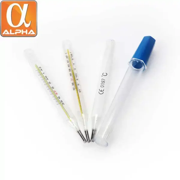 CE & ISO Approved High Quality Medical Consumables Glass Thermometer - Image 5