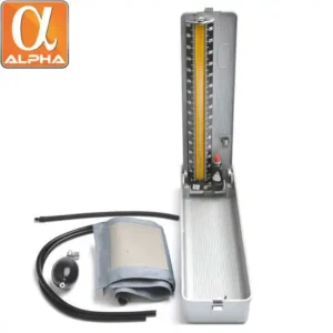 Desktop Nylon Cuff Mercury Sphygmomanometer Manual Blood Pressure Monitor