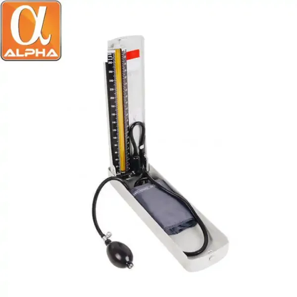 Desktop Nylon Cuff Mercury Sphygmomanometer Manual Blood Pressure Monitor - Image 3