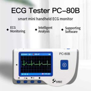 ECG Clinical Analytical Instruments Smart Mini Handheld Health ECG Machine 3 Channel Monitor