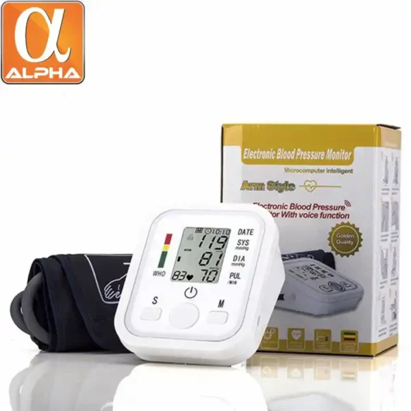 Electronic Blood Pressure Monitor Arm Blood Pressure Pulse Monitors Tonometer Sphygmomanometer - Image 5
