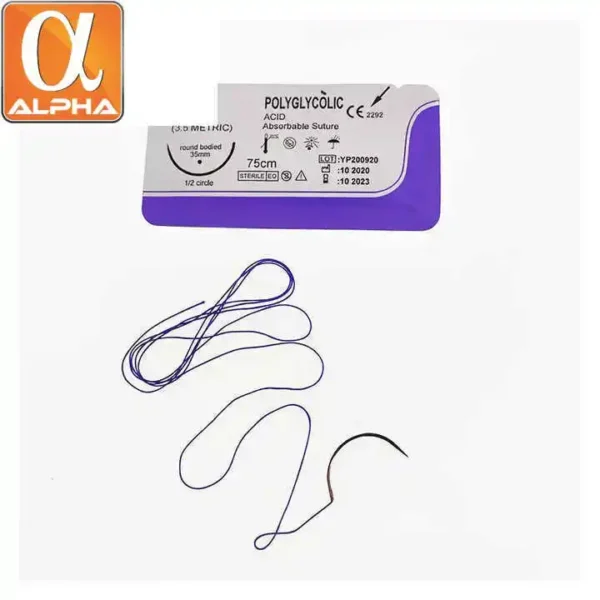 Good Quality Polyglycolic Acid Surgical Suture Medical Surgical Suture With Needle Surgical Suture Kits - Image 3