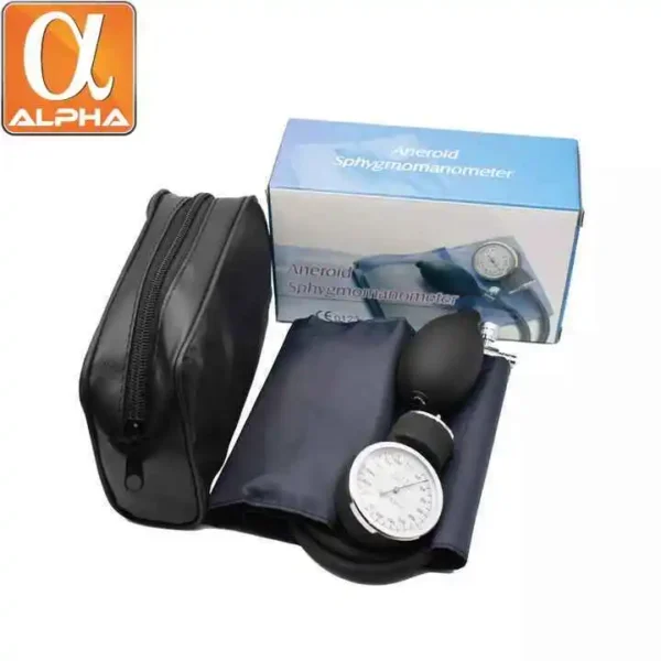 High Quality Medical Blood Pressure Monitor BP Meter Aneroid Sphygmomanometer with Stethoscope Kits - Image 2