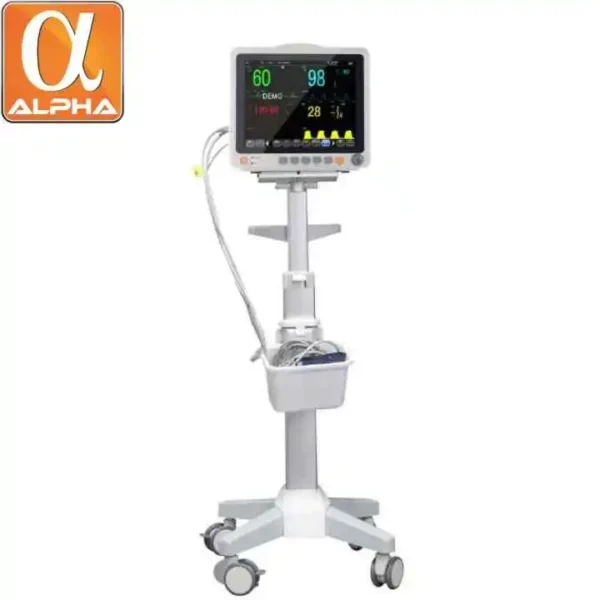 Hign Quality USB Interface Easy Operation ECG Monitor 12.1 Inch TFT Display Touch Screen Multi-Parameter Patient Monitor - Image 2
