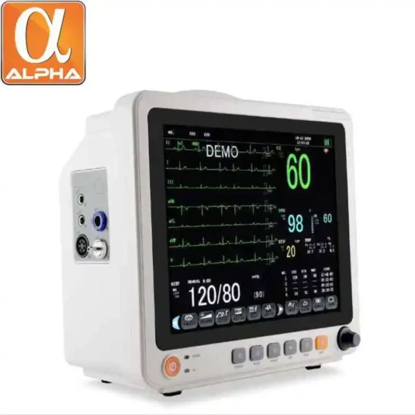 Hign Quality USB Interface Easy Operation ECG Monitor 12.1 Inch TFT Display Touch Screen Multi-Parameter Patient Monitor - Image 6