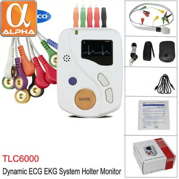 Holter 24-hour Monitoring of Elderly Health Medical-grade ECG Heart Rate Detection - Image 5