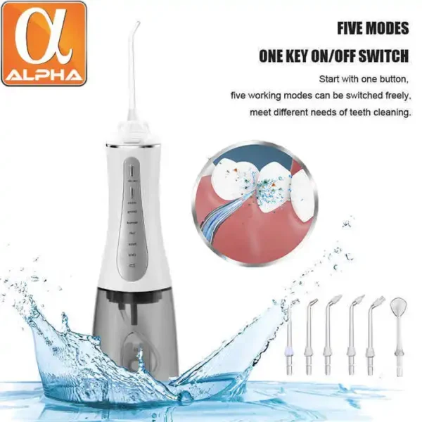 Home Using Rechargeable Ultrasonic Electric Oral Cleaning Teeth Washing Machine Water Flosser Dental Flusher - Image 3