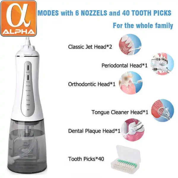 Home Using Rechargeable Ultrasonic Electric Oral Cleaning Teeth Washing Machine Water Flosser Dental Flusher - Image 4