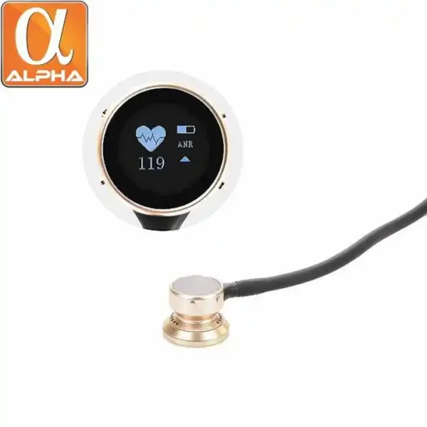 Hospital Diagnostic Equipment Electronic Stainless Steel Rechargeable Digital Visual Binaural Stethoscope - Image 2