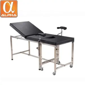 Hospital Examination Bed Table Mobile Examination Bed Castors for Medical Examination Patients with Back Rest