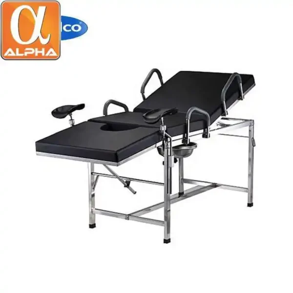Hospital Examination Bed Table Mobile Examination Bed Castors for Medical Examination Patients with Back Rest - Image 2
