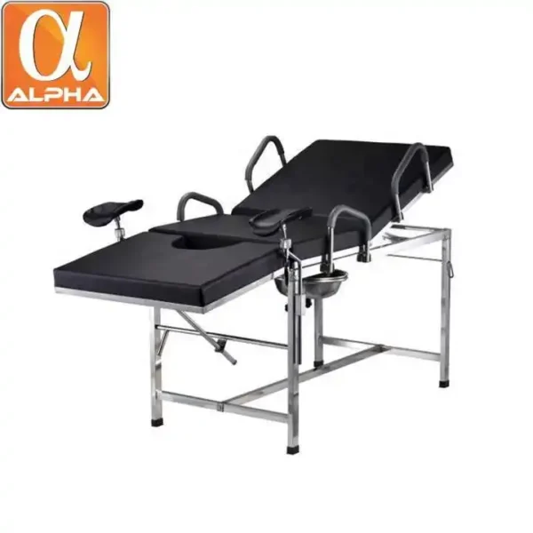Hospital Examination Bed Table Mobile Examination Bed Castors for Medical Examination Patients with Back Rest - Image 4