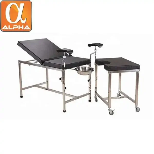 Hospital Examination Bed Table Mobile Examination Bed Castors for Medical Examination Patients with Back Rest - Image 6