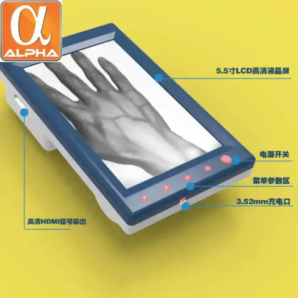 Hospital Using Hot Sale Potable Handheld LCD Screen Rechargeable Detector Infrared Vein Finder - Image 3