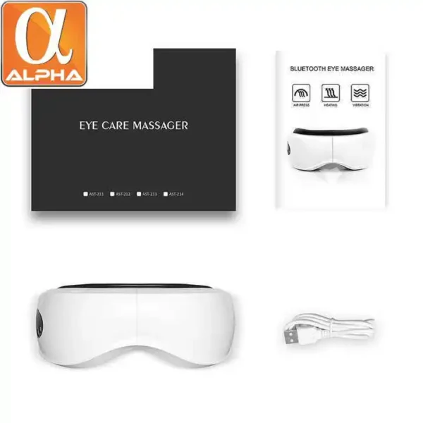 Hot Sales Foldable Health Care Products Rechargeable Smart Electric Vibration Heating Music Eye Hot Compress Massage Instrument - Image 6
