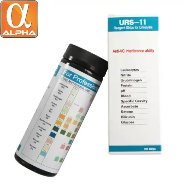Manufacturer Medical URS-11 Urinalysis Urine Test Strips 11 Parameters - Image 2
