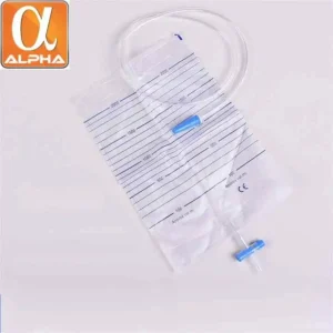Medical Disposable Common With Cross Valve Adult PVC Anti-reflux Drainage Urine Bag 2000ml