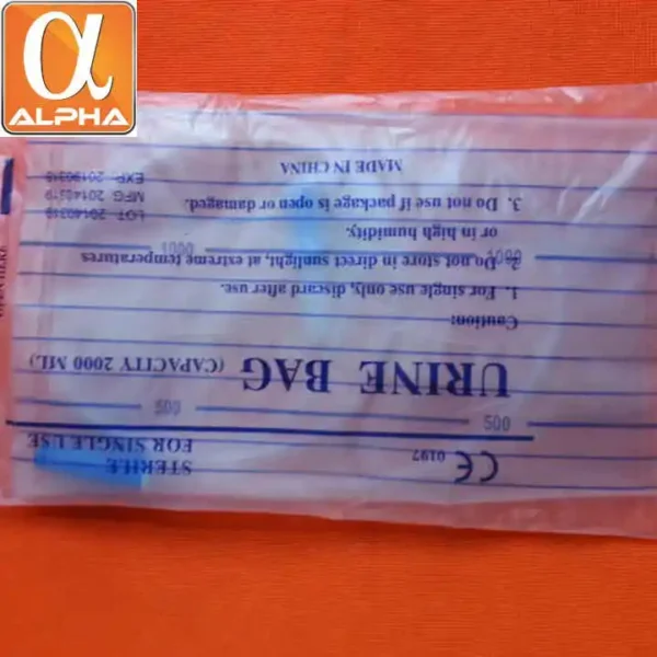 Medical Disposable Common With Cross Valve Adult PVC Anti-reflux Drainage Urine Bag 2000ml - Image 2