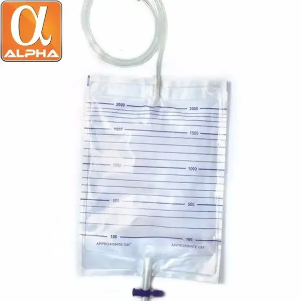 Medical Disposable Common With Cross Valve Adult PVC Anti-reflux Drainage Urine Bag 2000ml - Image 5