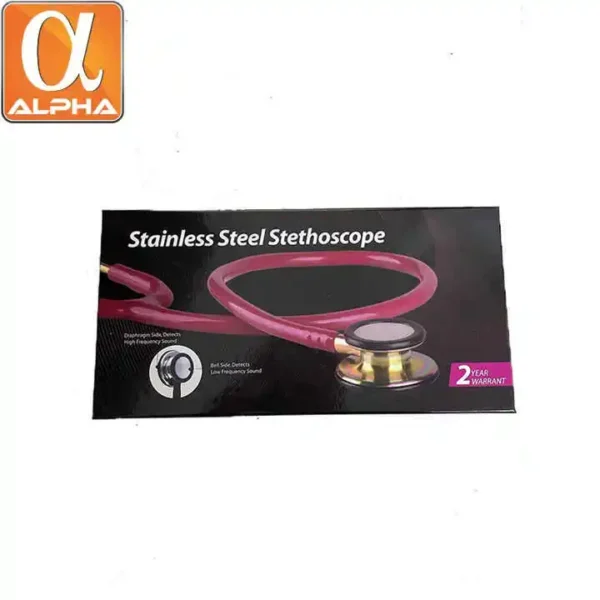 Medical-Grade Stainless Steel Stethoscope Durable Healthcare Diagnostic Equipment Manual for Cardiology Professionals Chestpiece - Image 2