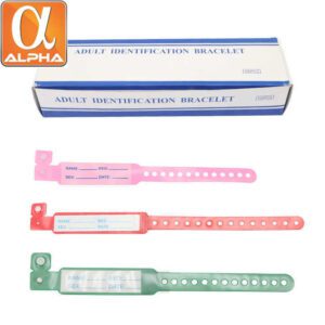 Medical OEM Adult Children Waterproof Plastic Disposable Hospital ID Bracelet Wristband