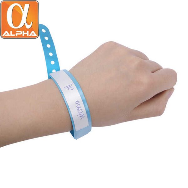 Medical OEM Adult Children Waterproof Plastic Disposable Hospital ID Bracelet Wristband - Image 4
