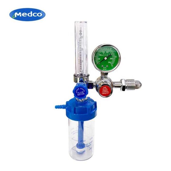 Export to the Philippines Cheap Medical Oxygen Cylinder Regulator With Flow Meter - Image 3