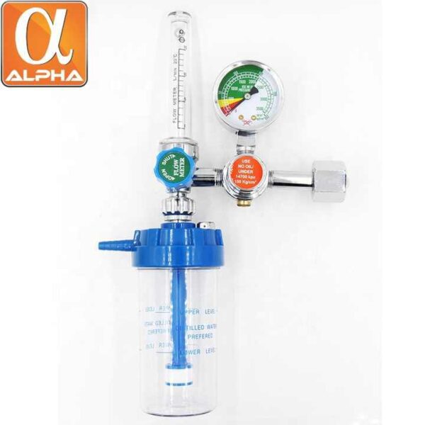 Medical Oxygen Inhaler with Humidifier Bottle Oxygen Regulator Inhalator - Image 2