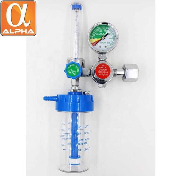 Medical Oxygen Inhaler with Humidifier Bottle Oxygen Regulator Inhalator - Image 4