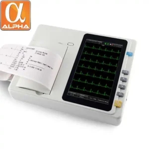 Medical Supplier Electrocardiograph ECG Machine 3 Channels  7 Inch Color LCD Touch Screen