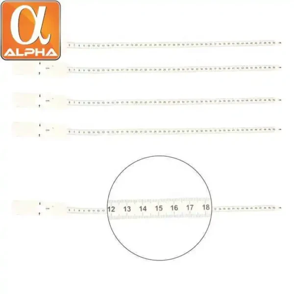 Medocal Disposable Adult Children Soft Waterproof Plastic Arm Circumference MUAC Measuring Tape - Image 3