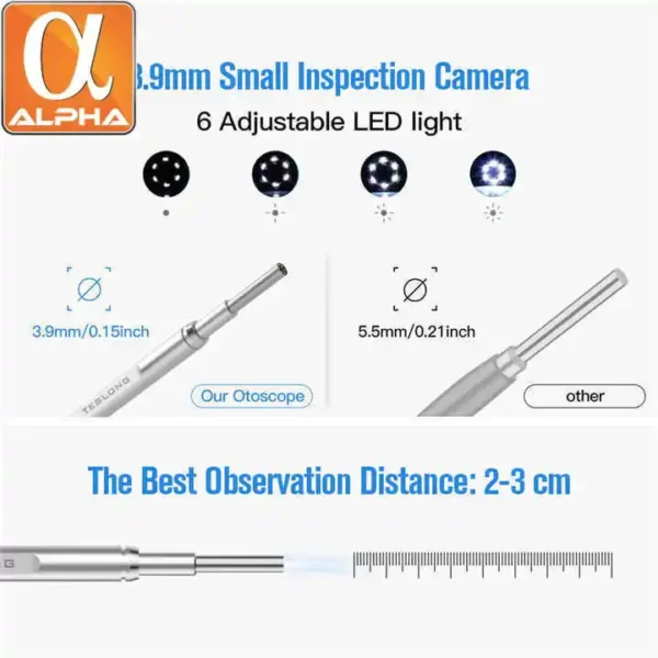 Portable 4.5inch LCD Screen Ear Wax Remover Cleaner Ear Endoscope Camera - Image 2