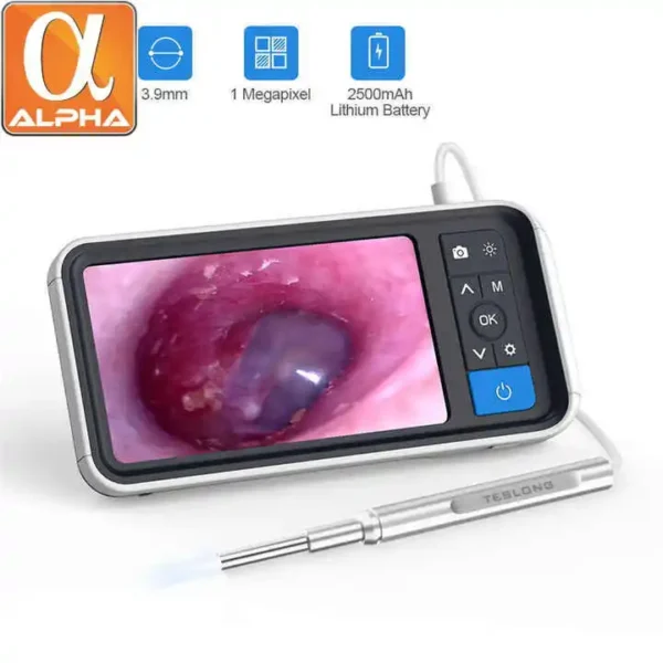 Portable 4.5inch LCD Screen Ear Wax Remover Cleaner Ear Endoscope Camera - Image 3