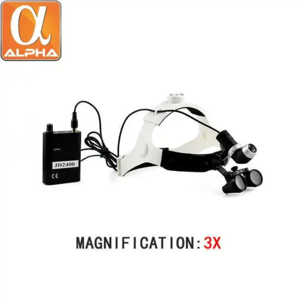 Portable 5W Electric Dental Magnifying Glasses with LED Surgical Headlight - Image 2