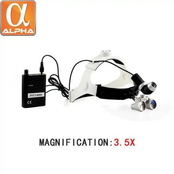 Portable 5W Electric Dental Magnifying Glasses with LED Surgical Headlight - Image 3