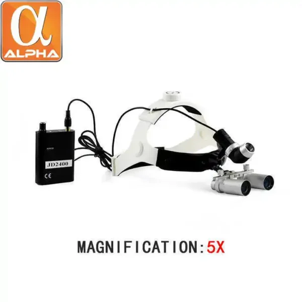 Portable 5W Electric Dental Magnifying Glasses with LED Surgical Headlight - Image 5